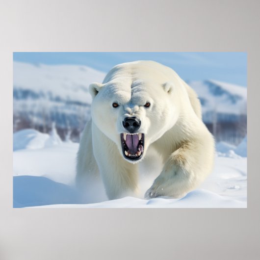 Polar Bear Animal Nature Majestic Wild Poster (Vorne)