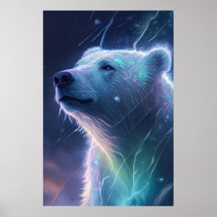 Polar Bear Animal Portrait Painting Wildlife Free Poster