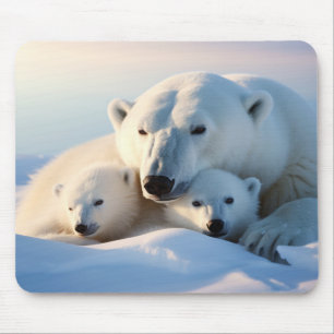 Polar Bear Animal Wild Beauty Freedom Wilderness Mousepad