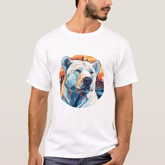 Polar Bear Animal World Wildlife Beauty Discovery T-Shirt (Vorderseite)