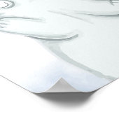 Polar Bear Arctic Animal Kinderzimmer Wall Decke Poster (Ecke)