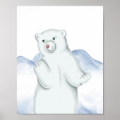 Polar Bear Arctic Animal Kinderzimmer Wall Decke Poster (Vorne)