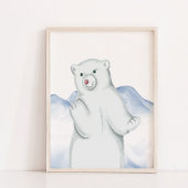 Polar Bear Arctic Animal Kinderzimmer Wall Decke Poster