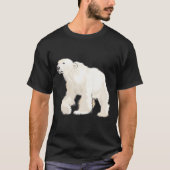 Polar Bear Arctic Animal Realistic T-Shirt (Vorderseite)