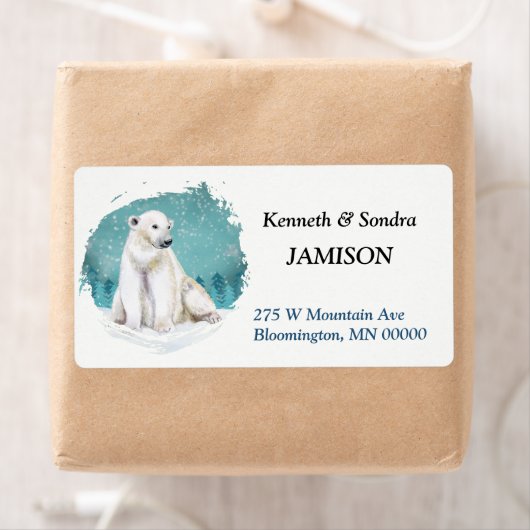 Polar Bear Arctic Rücksendeadresse (Insitu)