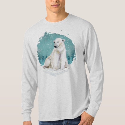 Polar Bear arktischer Winter T-Shirt (Vorderseite)