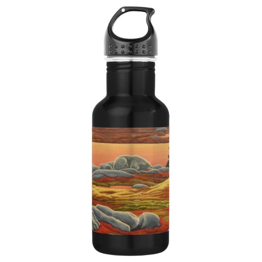 Polar Bear Art Bear Art Art Flasche Sport Trinkflasche (Vorderseite)