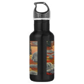 Polar Bear Art Bear Art Art Flasche Sport Trinkflasche (Rückseite)