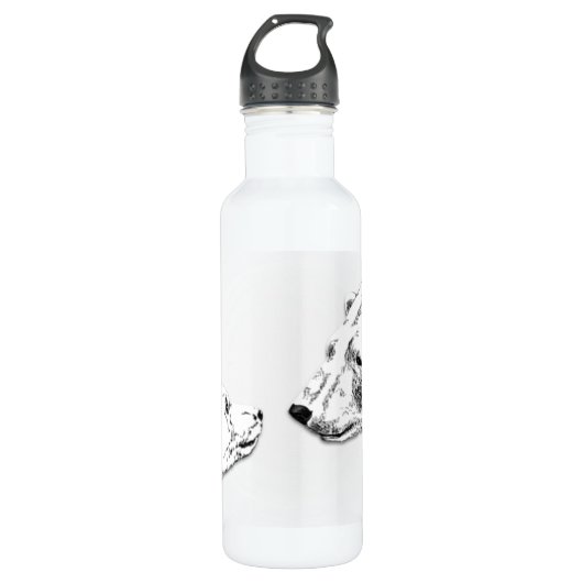 Polar Bear Art Bear Art Trinkflasche (Vorderseite)