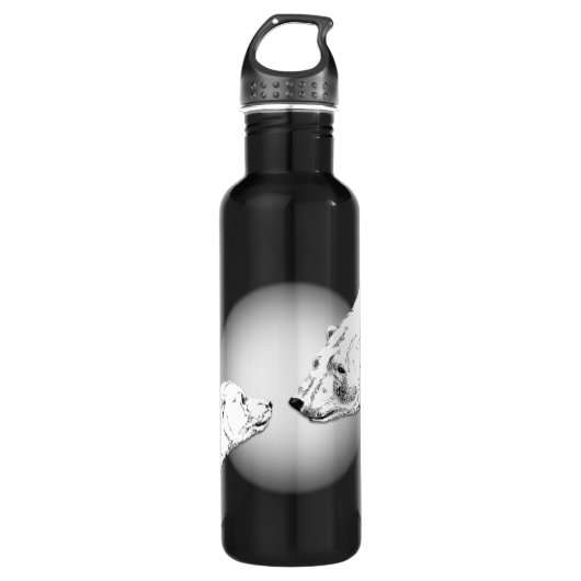 Polar Bear Art Bear Art Trinkflasche (Vorderseite)