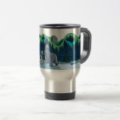 Polar Bear Art Bear Travel Mug Polar Bear Cup Reisebecher (VorderseiteRechts)