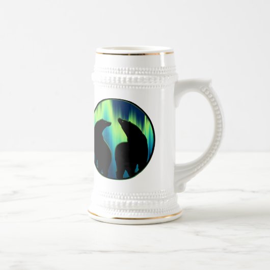 Polar Bear Art Beer Tasse First Nations Bärenstein (Rechts)