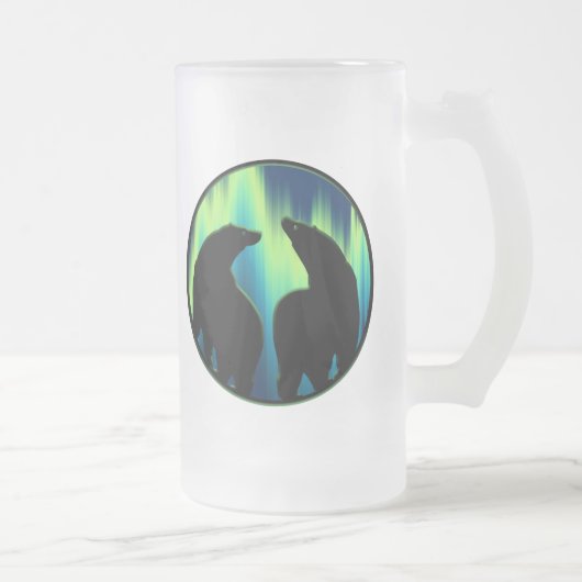 Polar Bear Art Beer Tasse First Nations Bärenstein (Rechts)