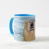 Polar Bear Art Coffee Tasse Art Bären Cup (Vorderseite Links)