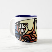 Polar Bear Art Coffee Tasse First Nations Bear Cup (Vorderseite Links)