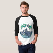 Polar Bear Art Jersey Men's Polar Bear Shirt (Vorne ganz)