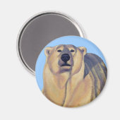Polar Bear Art Kühlschrank Magent Wildlife Magnet (Vorderseite/Rückseite)