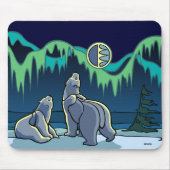 Polar Bear Art Mousepad Stilvolle Wildlife Mousepa (Vorne)