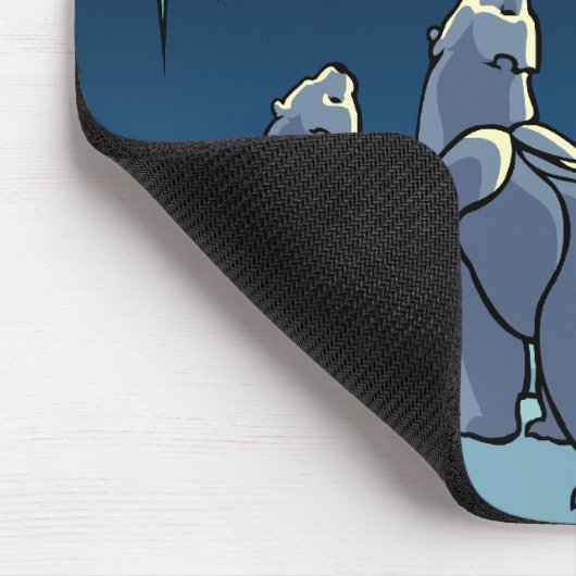 Polar Bear Art Mousepad Stilvolle Wildlife Mousepa (Ecke)