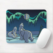 Polar Bear Art Mousepad Stilvolle Wildlife Mousepa (Mit Mouse)