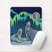 Polar Bear Art Mousepad Stilvolle Wildlife Mousepa (Mit Mouse)