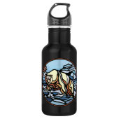 Polar Bear Art Native Bear Art Trinkflasche (Vorderseite)