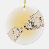 Polar Bear Art Ornament Bear Keepake Bärengeschenk (Vorne)