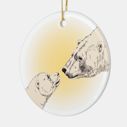 Polar Bear Art Ornament Bear Keepake Bärengeschenk (Links)