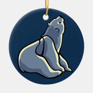 Polar Bear Art Ornament Bear Keepake Bärengeschenk