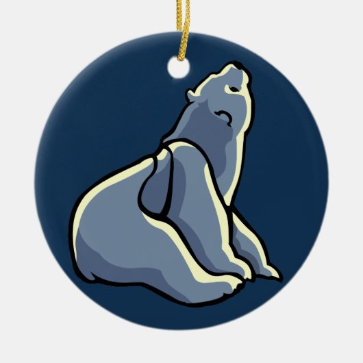 Polar Bear Art Ornament Bear Keepake Bärengeschenk (Vorne)