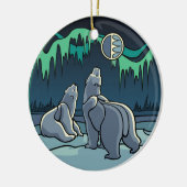 Polar Bear Art Ornament Bear Keepake Bärengeschenk (Links)