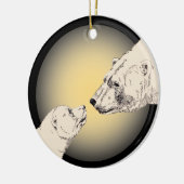 Polar Bear Art Ornament Bear Keepake Bärengeschenk (Links)
