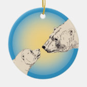 Polar Bear Art Ornament Bear Keepake Bärengeschenk (Vorne)