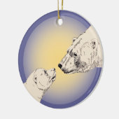 Polar Bear Art Ornament Bear Keepake Bärengeschenk (Links)