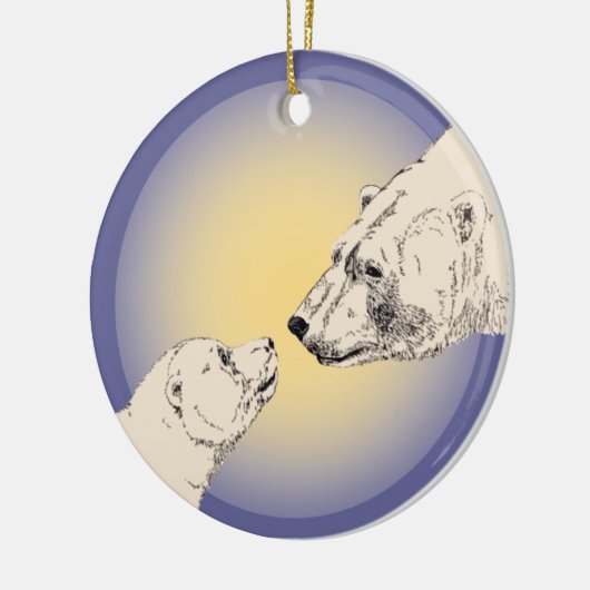 Polar Bear Art Ornament Bear Keepake Bärengeschenk (Links)