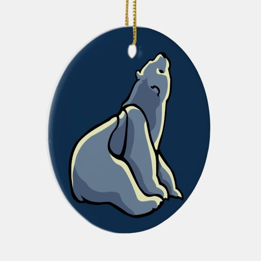 Polar Bear Art Ornament Bear Keepake Bärengeschenk (Rechts)