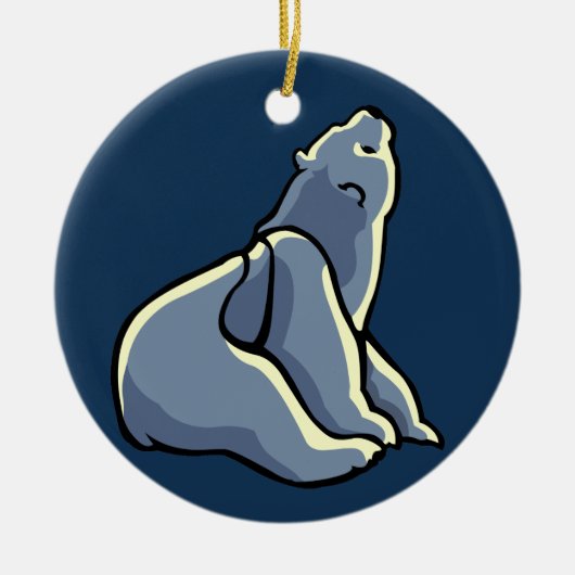 Polar Bear Art Ornament Bear Keepake Bärengeschenk (Vorne)