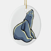 Polar Bear Art Ornament Bear Keepake Bärengeschenk (Rechts)
