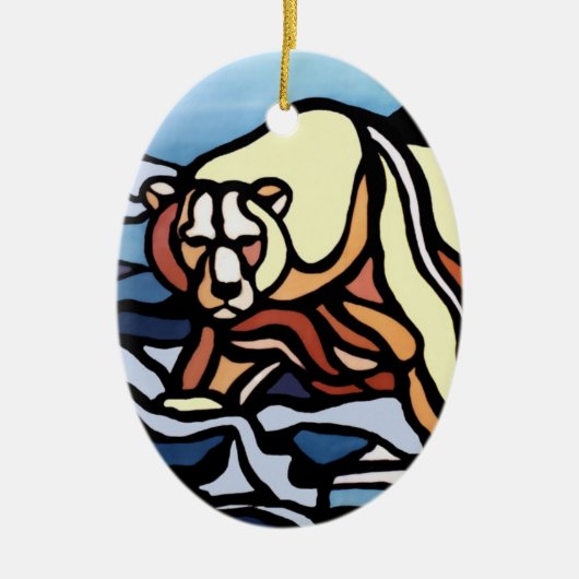 Polar Bear Art Ornament Bear Keepake & Gifts (Vorne)