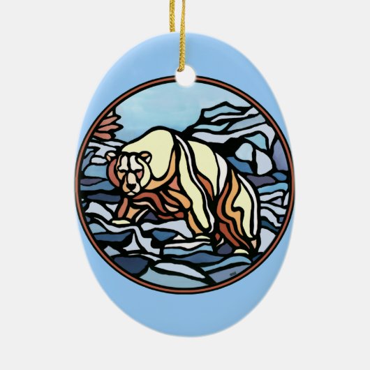 Polar Bear Art Ornament Bear Keepake & Gifts (Hinten)