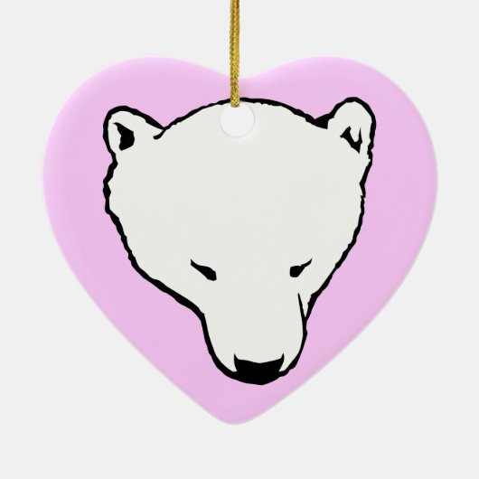 Polar Bear Art Ornament Mother Bear Baby Bear Gesc (Hinten)