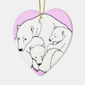 Polar Bear Art Ornament Mother Bear Baby Bear Gesc (Links)