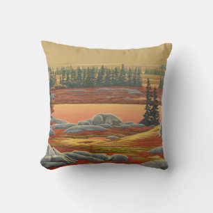 Polar Bear Art Pilz Personalisiert Bears Kissen