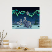 Polar Bear Art Poster Print First Nation Wildlife (Küche)