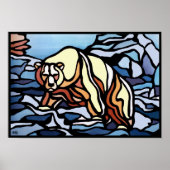 Polar Bear Art Poster Print First Nation Wildlife (Vorne)