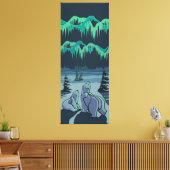Polar Bear Art Print Leinwanddruck (Insitu (Wohnzimmer))