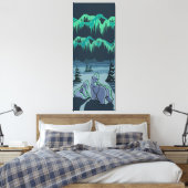 Polar Bear Art Print Leinwanddruck (Insitu (Schlafzimmer))