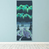 Polar Bear Art Print Leinwanddruck (Insitu (Holzboden))