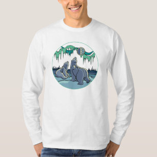 Polar Bear Art Shirt Polar Bear Long Sleeve Shirt