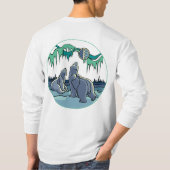 Polar Bear Art Shirt Polar Bear Long Sleeve Shirt (Rückseite)